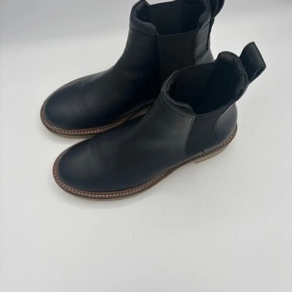 Everlane Chelsea Boot Women Sz 5 Black Leather Italian Made Classic Ankle‎ Boot